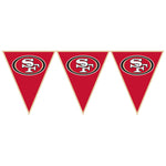 San Francisco 49ers Pennant Banner by Amscan from Instaballoons