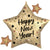 Satin New Year Sparkle Star 29″ Foil Balloon by Anagram from Instaballoons