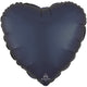 Satin True Navy Heart 17″ Balloon