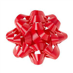 4" Diamond Bow - Hot Red