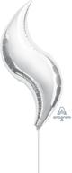 Silver Curve 19″  Balloon