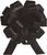 8" Pull Bow Header Card - Lacquer Black (24 count)