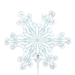 Snowflake (requires heat-sealing) 14″ Foil Balloon by Betallic from Instaballoons