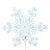 Snowflake (requires heat-sealing) 14″ Foil Balloon by Betallic from Instaballoons