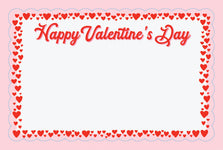 Enclosure Card - Happy Valentine's Day (50 count)