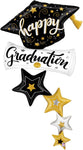 Special Delivery Graduation Stars 66″ Foil Balloon by Betallic from Instaballoons