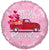 Special Delivery Hugs Kisses (requires heat-sealing) 9″ Foil Balloons by Convergram from Instaballoons