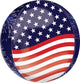 Stars and Stripes and Fireworks Orbz 26″ Balloon