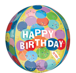 Sunny Balloons Birthday Orbz 16″ Foil Balloon by Anagram from Instaballoons