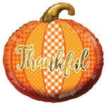 Thankful Pumpkin (requires heat-sealing) 9″ Foil Balloons by Convergram from Instaballoons