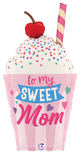 To My Sweet Mom Milkshake 35″ Balloon