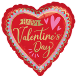 Valentine's Day Artistic Affection 28″ Foil Balloon by Anagram from Instaballoons