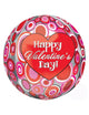 Valentine's Day Circles Orbz 16″ Balloon