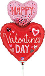 Valentine's Day Hearts (requires heat-sealing) 14″ Foil Balloon by Betallic from Instaballoons