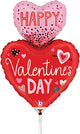 Valentine's Day Hearts (requires heat-sealing) 14″ Balloon