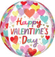 Valentine's Day Hearts on Hearts Orbz 16″ Balloon