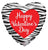 Valentine's Day Zebra Pattern 18″  Foil Balloon by Convergram from Instaballoons