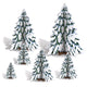 Winter Pine Tree 3D Centerpieces (6 count)