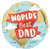 World's Best Dad 17″ Foil Balloon by Anagram from Instaballoons