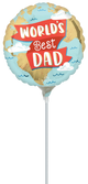 World's Best Dad (requires heat-sealing) 9″ Balloon