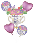 World's Best Mom Trophy Foil Balloon by Anagram from Instaballoons