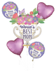 World's Best Mom Trophy Balloon Bouquet