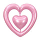 44in Open Double Heart Pink 44″