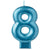 #8 Blue Candle by Amscan from Instaballoons