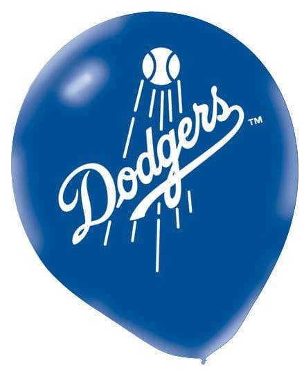 Los Angeles Dodgers Latex Balloons | Blue - 12 | Pack of 6