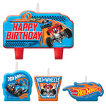 Amscan Party Supplies Hot Wheels Wild Birthday CandleSet (4 count)