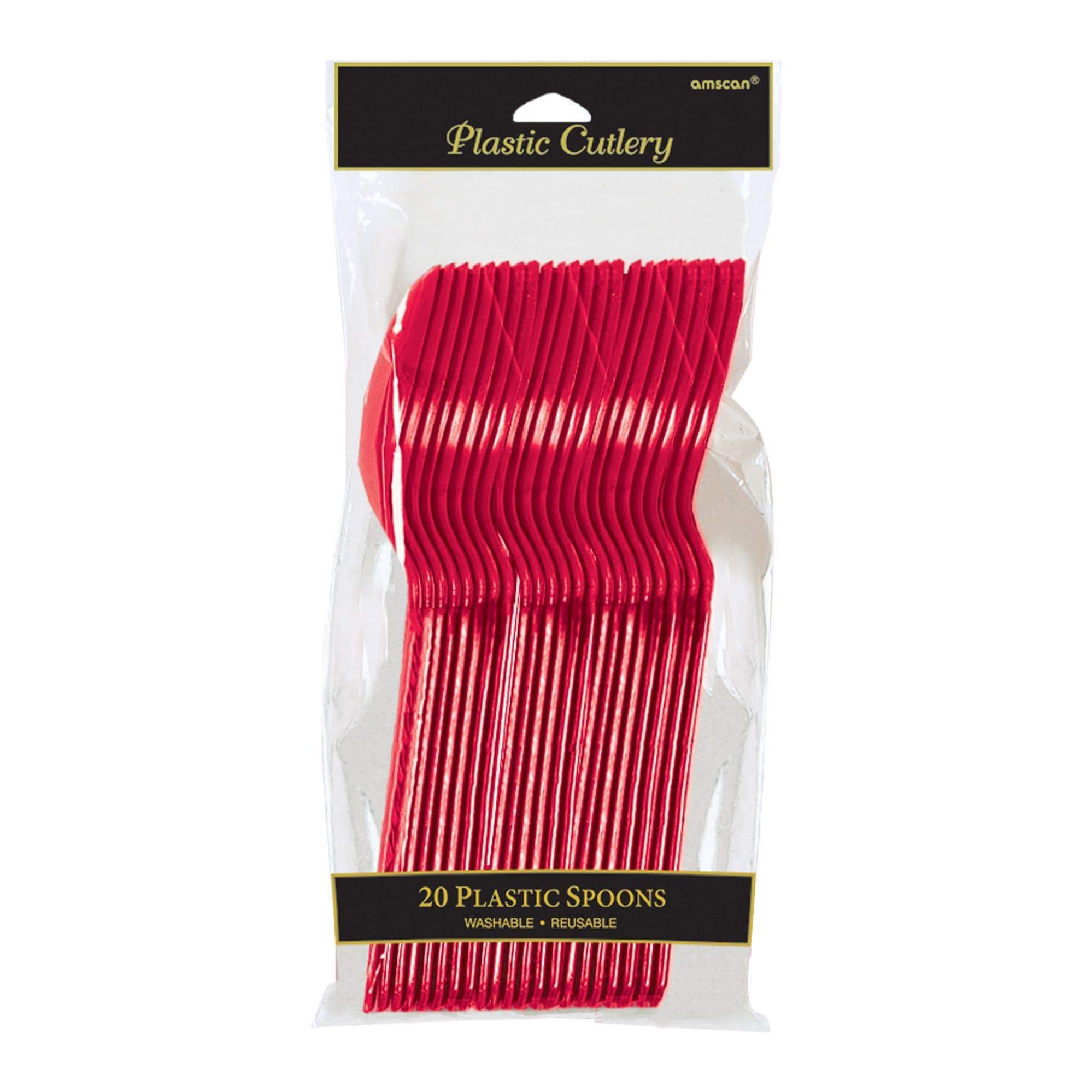 Amscan Red Plastic Forks