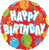 Anagram Mylar & Foil 18" Burst Confetti Happy Birthday Foil Balloons