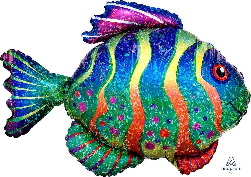 Set of 2 Rainbow Trout 29 Foil Fishing Balloons Party Decoration