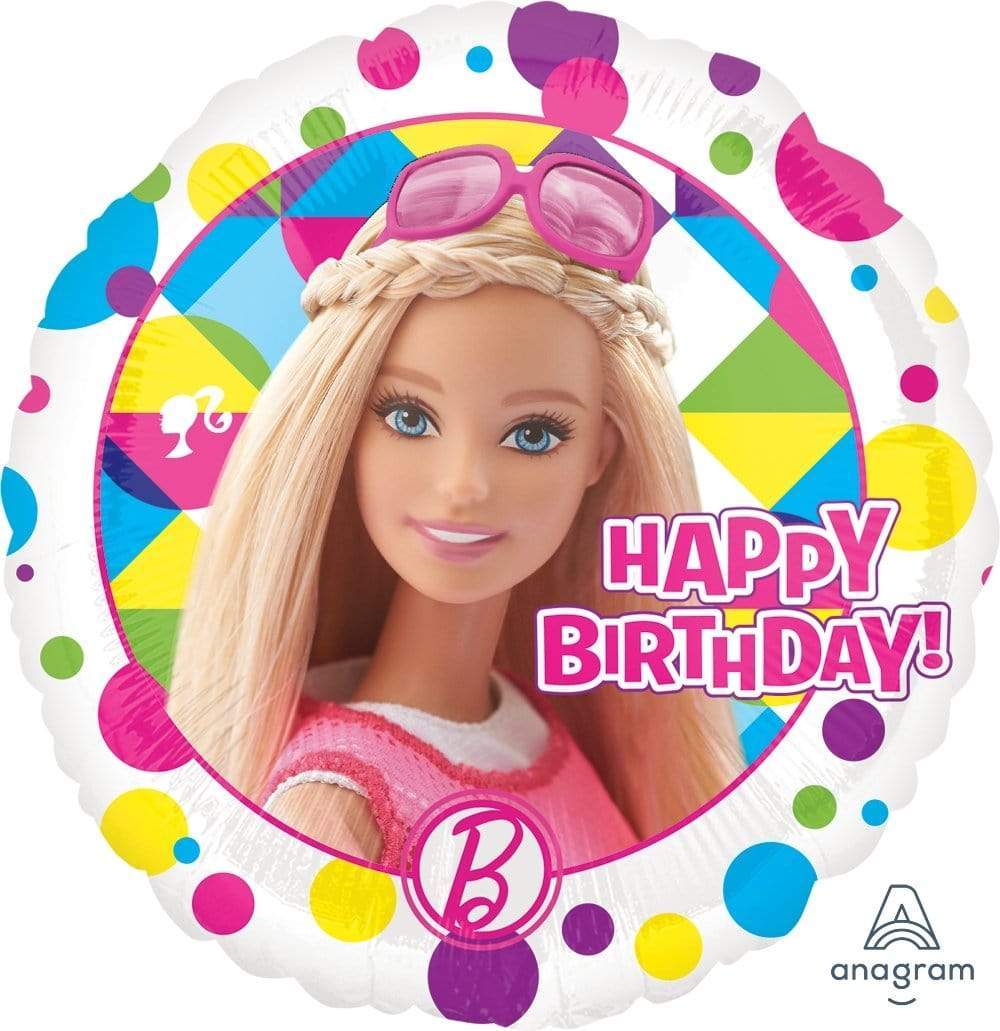 Kit 5 Globos Para Barbie Decoración Cumpleaños Fiesta Helio