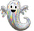 Anagram Mylar & Foil Iridescent Ghost 28″ Balloon