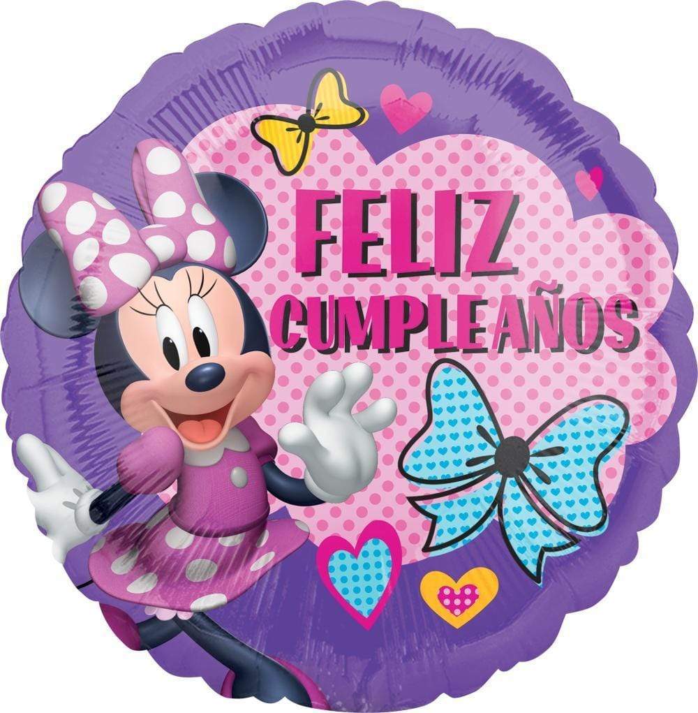 Globo de segundo cumpleaños de Minnie Mouse, set de globos de fiesta Mylar,  de látex Disney de Anagram