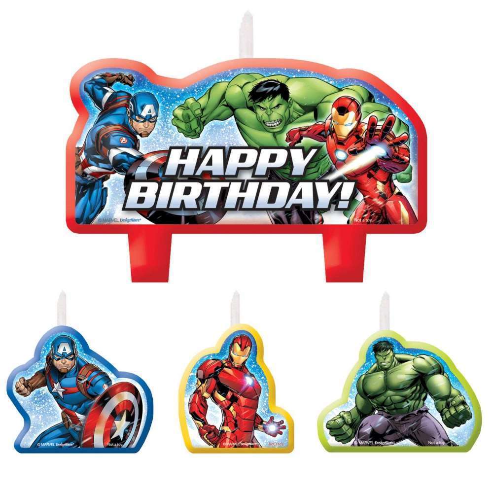 Avengers Birthday Candle Set – instaballoons Wholesale