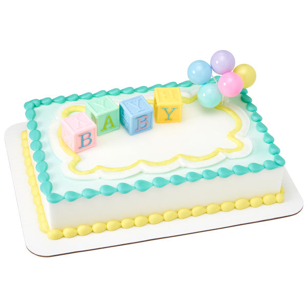 B-a-b-y Blocks DecoSet Cake Decoration