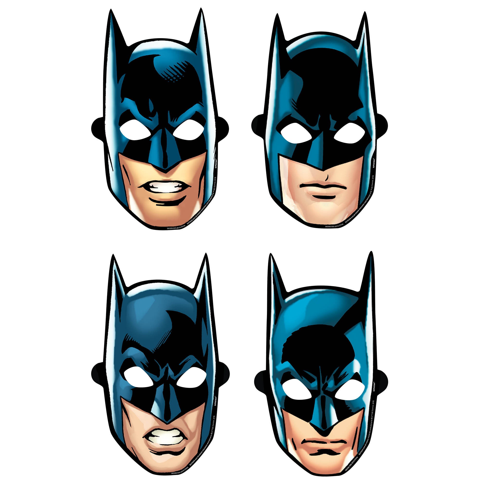 Máscaras de papel de Batman (8 unidades) – instaballoons Wholesale