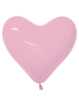 Betallic Latex Fashion Bubble Gum Pink Heart 6″ Latex Balloons (100 count)