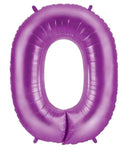 Betallic Mylar & Foil 0 40" Purple Number Balloons