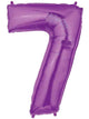 Purple Number 7 34" Balloon