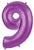 Betallic Mylar & Foil 9 40" Purple Number Balloons