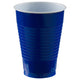 Vasos de plástico azul real brillante (50 unidades)