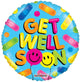 Get Well Soon Balloon Smilies 18″ Balloon