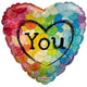 Love You Candy Hearts 18″ Balloon