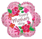 Convergram Mylar & Foil Mother's Day Pink Roses Gellibean 18″ Balloon