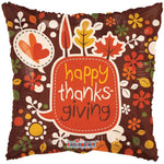 Happy Thanksgiving Leaves 9″ Balloon (10 count) Requires Heat sealing