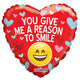 You Give Me A Reason To Smile 18″ Balloon