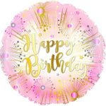 CTI Mylar & Foil Happy Birthday Rose Gold 9″ Balloon (Requires heat-sealing)